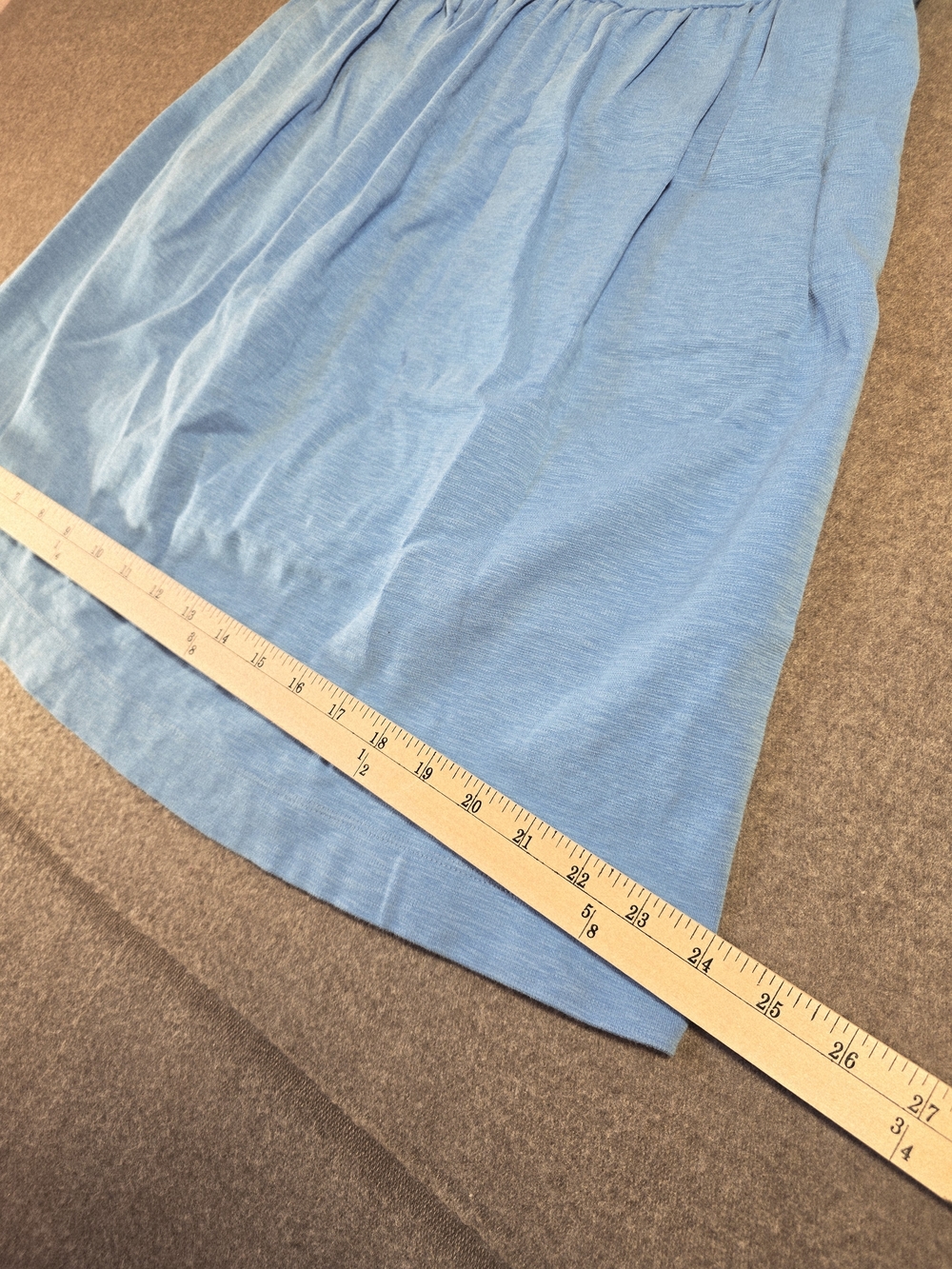 J.CREW Light Blue Sleeveless Gathered Waist Dress Pockets Women's Small - Picture 8 of 14